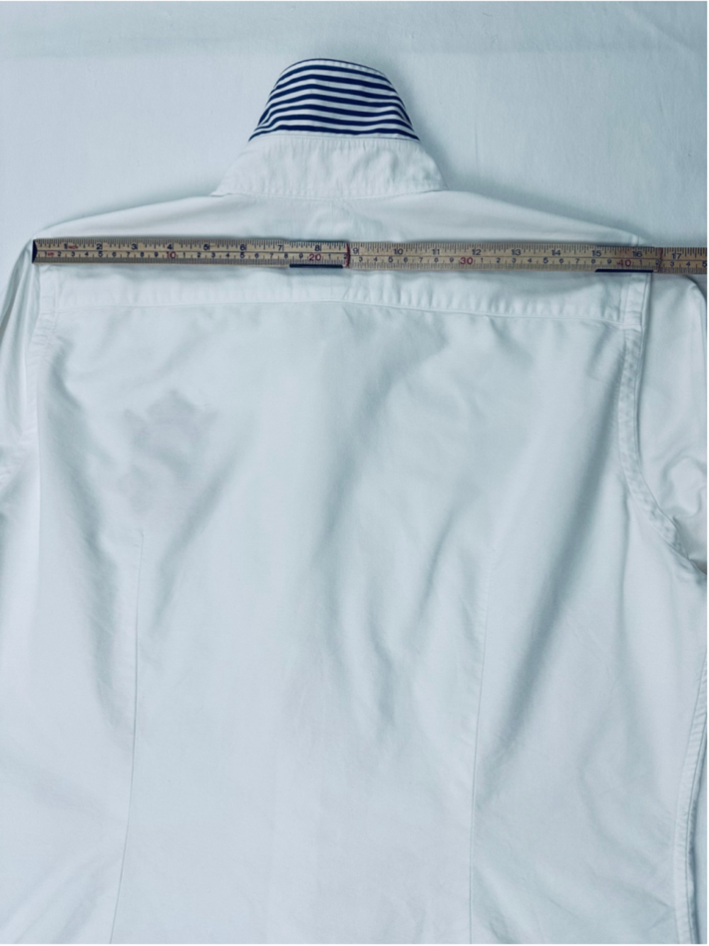 Vintage Ralph Lauren Sport Women’s 14 White Oxford Crest Contrast Collar Shirt - Picture 8 of 13
